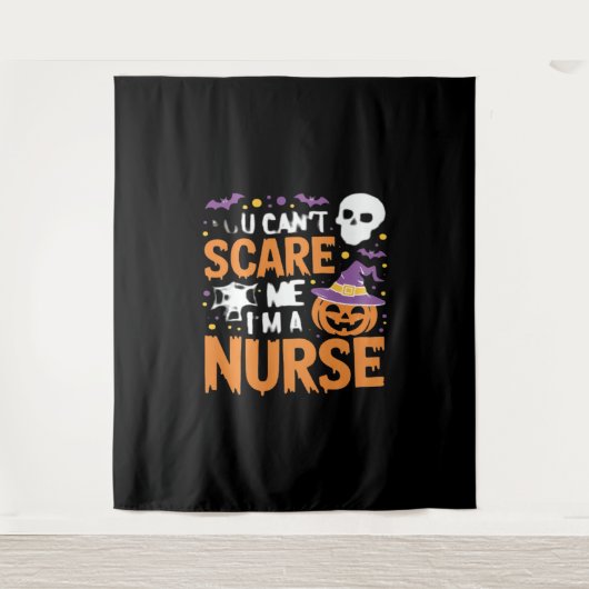 Tenture Infirmière Halloween sorcière drôle Nourriture ess (Devant)