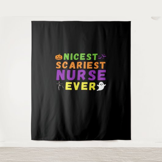 Tenture Infirmière la plus effrayante jamais drôle Hallowe (Devant)