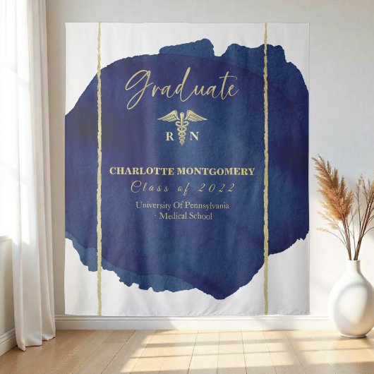 Tenture Infirmière Médicale Caduceus Graduation Contexte