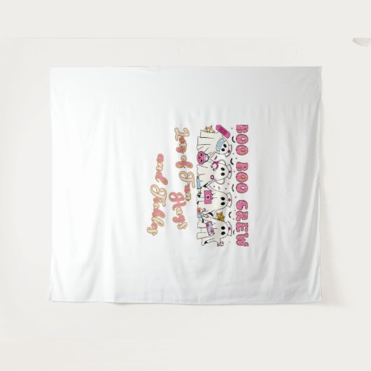 Tenture Infirmière Paediactric Amusement Halloween Design  (Devant (Horizontal))