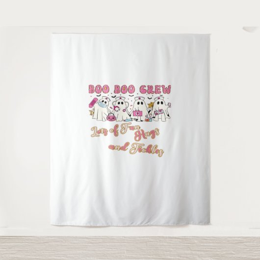 Tenture Infirmière Paediactric Amusement Halloween Design  (Devant)