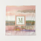 Tenture Influence du monogramme | de culture d'or de ligne (Devant (Horizontal))