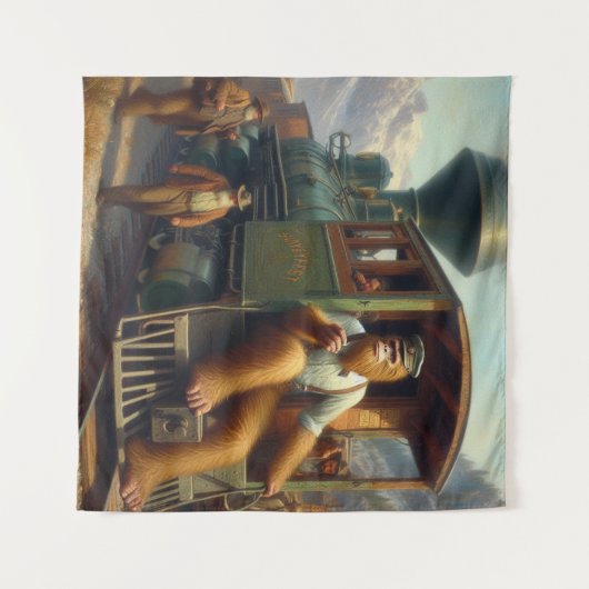 Tenture Ingénieur de train Bigfoot (Devant (Horizontal))