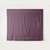 Tenture Initiales Minimalistes Marron Élégant (Devant (Horizontal))