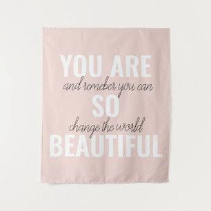 Tenture Inspiration Tu Es Si Belle Citation Positive 