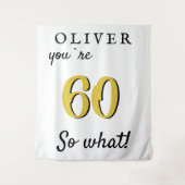 Tenture Inspirationnel 60e anniversaire de fête Contexte (Devant)