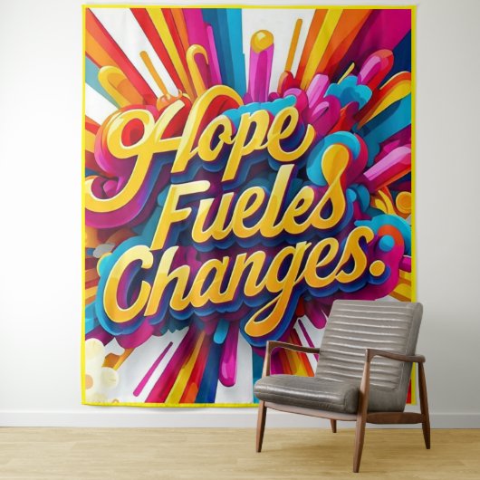 Tenture "Inspiring Resilience" (En situation)