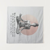 Tenture Instructeur de méditation Yoga Reiki Master Lotus  (Devant (Horizontal))