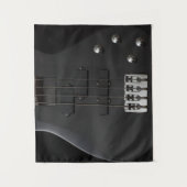 Tenture Instrument de basse guitare noir (Devant)