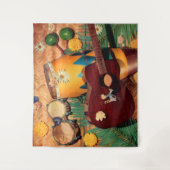 Tenture Instruments de musique latine (Devant)