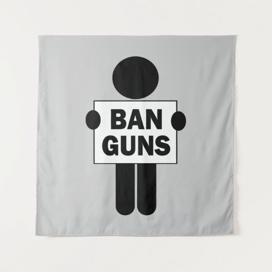 Tenture Interdire les armes (Devant)