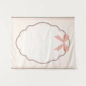 Tenture Invitation Classique de Baby Shower avec Monogramm (Devant (Horizontal))