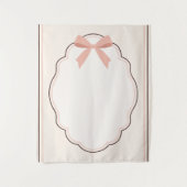 Tenture Invitation Classique de Baby Shower avec Monogramm (Devant)