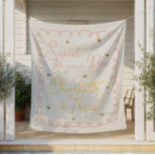 Tenture Invitation d'anniversaire d'abeille - Douce comme