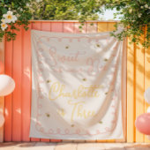Tenture Invitation d'anniversaire d'abeille - Douce comme