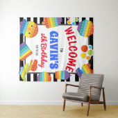 Tenture Invitation d'anniversaire Pop It, Signature de bie (En situation (horizontale))