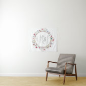 Tenture Invitation fleur de la Fête du Jardin (En situation (horizontale))