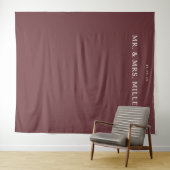 Tenture Invitation minimaliste marron élégant (En situation (horizontale))