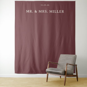 Tenture Invitation minimaliste marron élégant