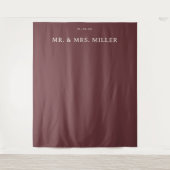 Tenture Invitation minimaliste marron élégant (Devant)
