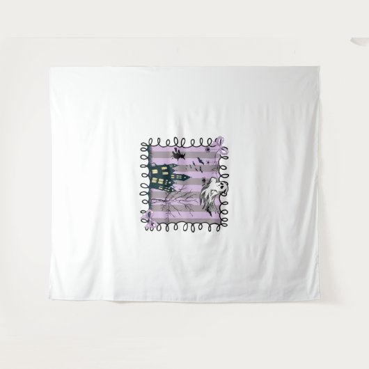 Tenture Iridescente Coquette Halloween (Devant (Horizontal))