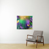 Tenture Iridescente mardi gras arrière - plan avec perles (En situation (horizontale))