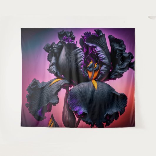 Tenture Iris à poils (Devant (Horizontal))