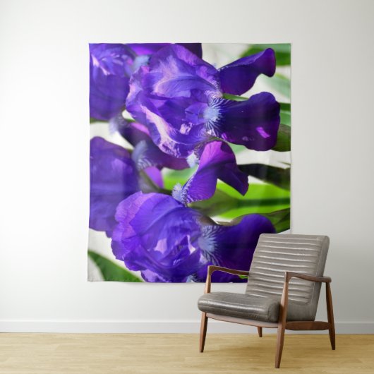 Tenture Iris Fleur Iris Violette (En situation)