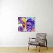 Tenture Iris violet en aquarelle (En situation (horizontale))