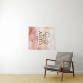 Tenture Isaïe 61 3 Beauté de Ashes Bible Verse Rose (En situation (horizontale))