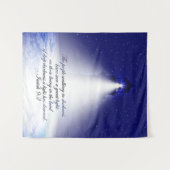 Tenture Isaïe 9:2 Photo de Noël  (Devant (Horizontal))