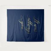 Tenture It was always you tex Blue elegant wedding banner (Devant (Horizontal))