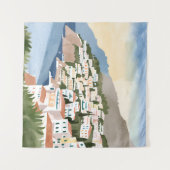 Tenture Italie Côte Amalfi Italie Méditerranée (Devant (Horizontal))