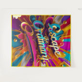 Tenture "Itinéraires d'évasion pleins d'âme" (Devant (Horizontal))