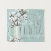 Tenture IV la menthe bénie | laisse la maison de séjour (Devant (Horizontal))