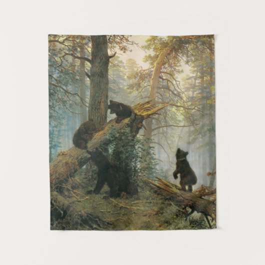 Tenture Ivan Shishkin - Matin Dans Une Forêt De Pins (1889 (Devant)