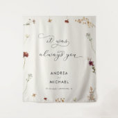 Tenture Ivory Fall Fleur sauvage C'Était Toujours Toi (Devant)