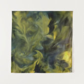 Tenture Jack Frost dans l'art Abstrait bleu gris et jaune (Devant (Horizontal))