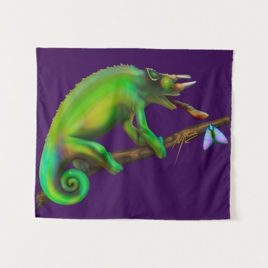 Tenture Jackson’s Chameleon Aiming  (Devant (Horizontal))