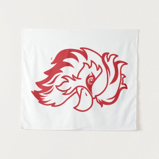 Tenture Jacksonville State University Gamecocks Red Eagle (Devant (Horizontal))