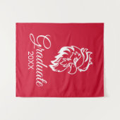 Tenture Jacksonville State University Gamecocks Red Eagle (Devant (Horizontal))