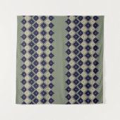 Tenture Jacquard fair isle continu motif design abstrait,  (Devant (Horizontal))