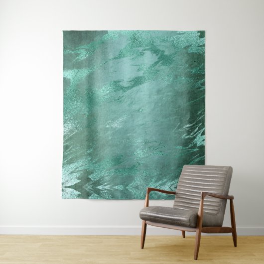 Tenture Jade fondu | Fond de marbre de luxe vert émeraude (En situation)