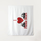 Tenture J'adore les pandas (Devant)