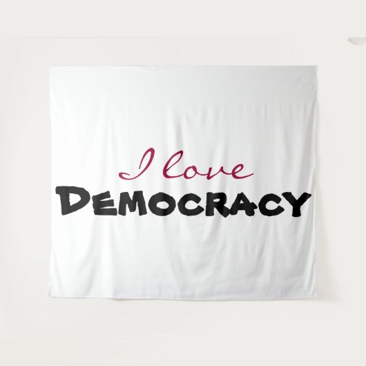 Tenture J'adore [personnaliser] (Devant (Horizontal))