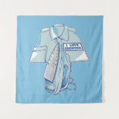 Tenture J'adore repasser (Devant)