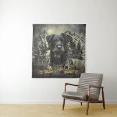 Tenture Jagdterrier - chien de chasse polyvalent (En situation)