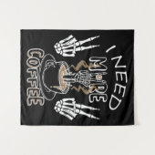 Tenture J'ai besoin de plus de cadeaux pour l'halloween (Devant (Horizontal))