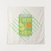 Tenture J'ai des abricots Tin de fruit (Devant)