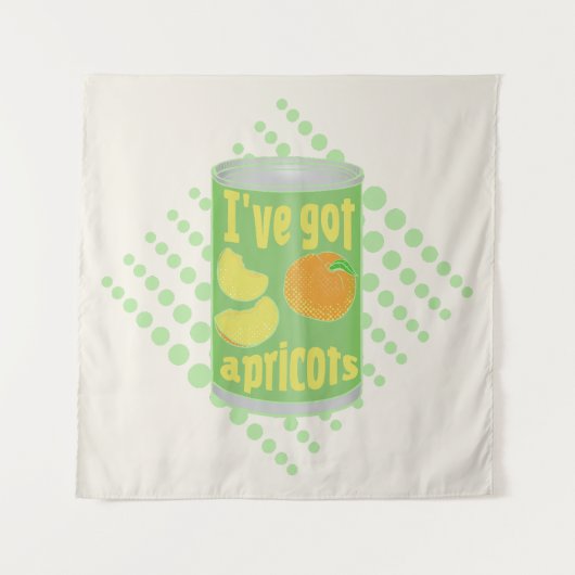 Tenture J'ai des abricots Tin de fruit (Devant)